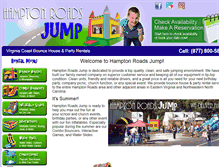Tablet Screenshot of hamptonroadsjump.com